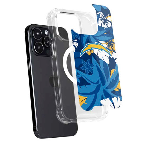 NFL Los Angeles Chargers Tropical Print iPhone 16 Pro MagSafe Case